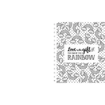 Love Is Like a Rainbow Watercolor Coloring Book