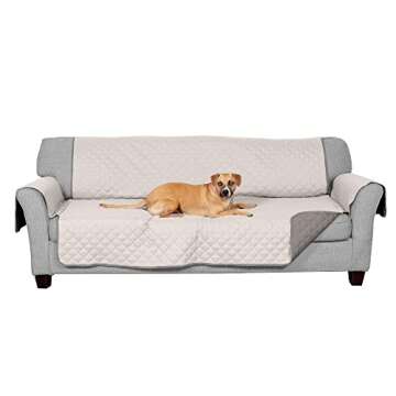 Furhaven Water-Resistant & Reversible Sofa Cover for Dogs and Kids - Gray/Mist