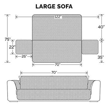 Furhaven Water-Resistant Large Sofa Cover for Pets