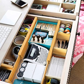 Adjustable ANTOWIN Bamboo Drawer Dividers for Home Organization