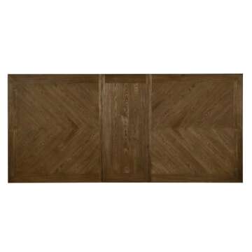 Furniture of America Kora Rustic Wood Extendable Dining Table in Rustic Brown