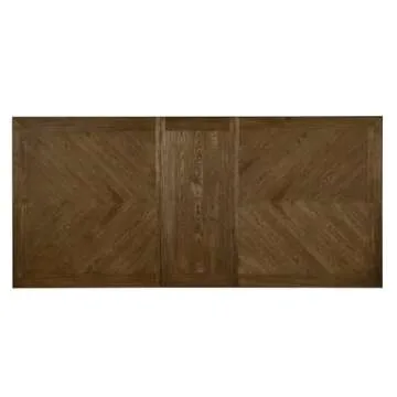 Furniture of America Kora Rustic Wood Extendable Dining Table in Rustic Brown