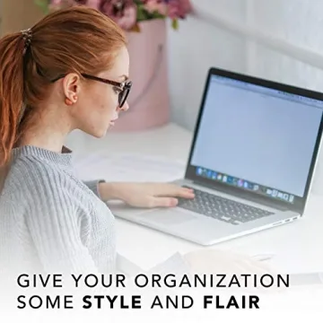 Graphique Chic File Folders Set - Stylish Office Organizers