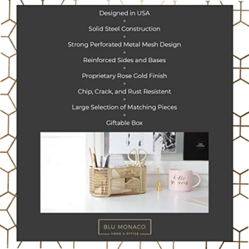 Stylish Gold Desk Organizer for Home Office Decor