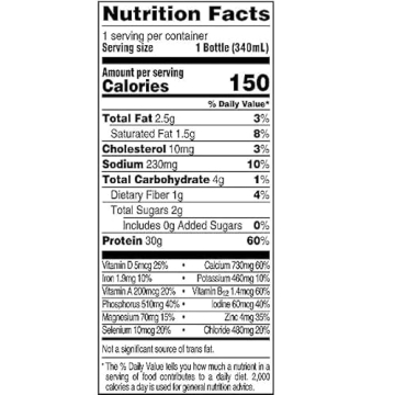 High Protein Chocolate Shake - Fairlife 30g, 12 Pack