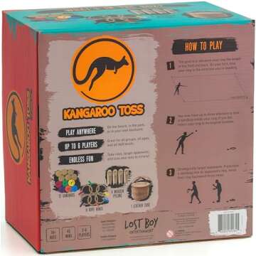 Kangaroo Toss - Official Set - Outdoor Games - Beach Toys - Yard Games - Backyard Games - Lawn Games...
