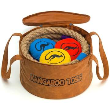 Kangaroo Toss - Official Set - Outdoor Games - Beach Toys - Yard Games - Backyard Games - Lawn Games - Camping Games - Ladder Toss - Bocce - Cornhole - for Adults and Family