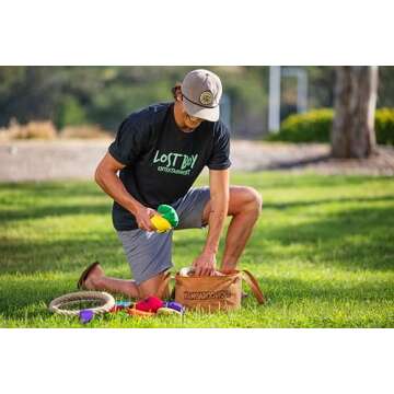 Kangaroo Toss - Official Set - Outdoor Games - Beach Toys - Yard Games - Backyard Games - Lawn Games - Camping Games - Ladder Toss - Bocce - Cornhole - for Adults and Family