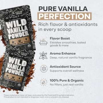 Wild Foods Vanilla Bean Powder for Cooking and Baking