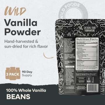 Wild Foods Vanilla Bean Powder for Cooking and Baking