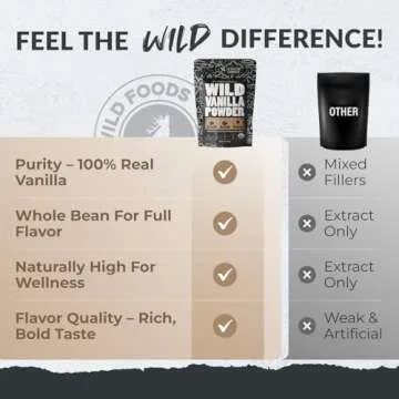 Wild Foods Vanilla Bean Powder for Cooking and Baking