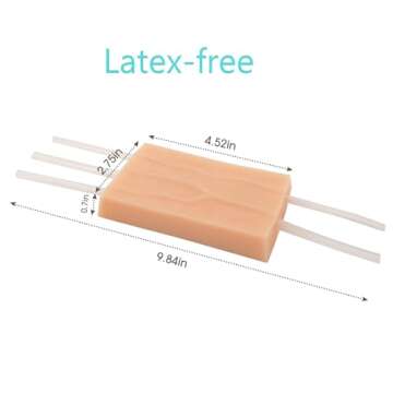 Ultrassist IV Insertion/Injection Training Pad with Simulated Dermatoglyph and Raised Veins, Injection Practice Pad for Nursing Student Training, Practice and Education