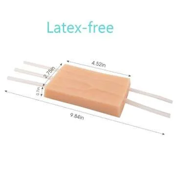 Ultrassist IV Insertion/Injection Training Pad with Simulated Dermatoglyph and Raised Veins, Injection Practice Pad for Nursing Student Training, Practice and Education