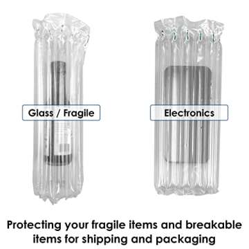 Innovative Haus 10 Inch x 144 Feet Inflatable Bubble Cushioning Wrap with Free Pump - Air Pillows for Shipping - Column Wrap for Heavy Duty Packing and Shipping Packaging