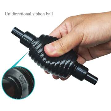 Laifoo 5ft Aquarium Siphon Vacuum Cleaner for Fish Tank Cleaning Gravel & Sand