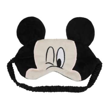 Bioworld Minnie Mouse Kids Travel Set with Pillow & Eye Mask