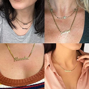 Personalized Name Necklace for Women - Custom 925 Silver Gift