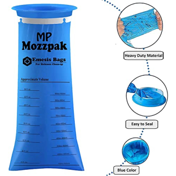 MP MOZZPAK Vomit Bags for Motion Sickness - 60 Pack