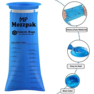 MP MOZZPAK Vomit Bags for Motion Sickness - 60 Pack