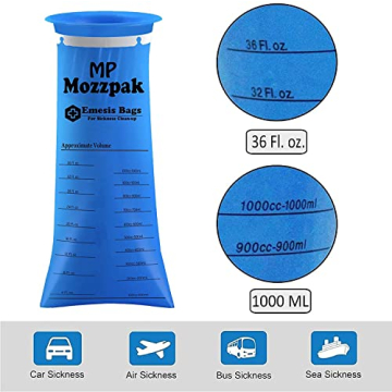MP MOZZPAK Vomit Bags for Motion Sickness - 60 Pack