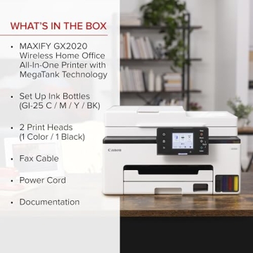 Canon GX2020 All-in-One Wireless Supertank Printer