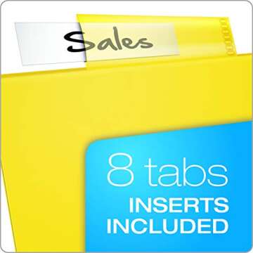 Oxford Expanding Plastic Binder Dividers, Divider for 3 Ring Binder, Flexible Front Expanding Pockets, 8 Tab, Insertable Multicolor Tabs, Letter Size, 3 Sets (89605)