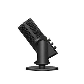 SENNHEISER Professional Profile - USB Cardioid Condenser Microphone & Table Stand, 1.2 m USB-C Cable - Mute Button, Built-in Headphone Jack, Gain, Mix & Volume Control, for PC & Mac,Black