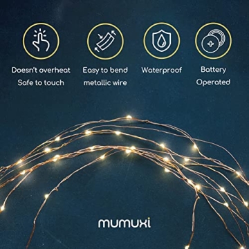 MUMUXI 24 Pack Fairy Lights Battery Operated String Lights