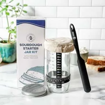Cultures For Health Sourdough Starter Jar Kit | Easy DIY Breadmaking Kit for Sourdough Bread | Essen...