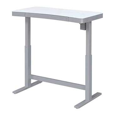 TRESANTI Coastal Adjustable Height Desk, White