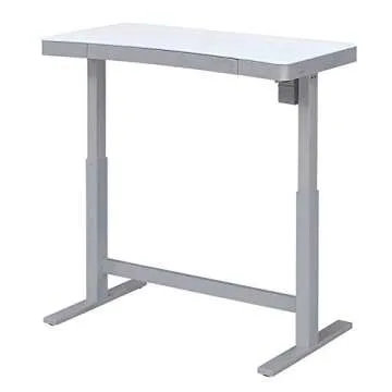 TRESANTI Coastal Adjustable Height Desk, White