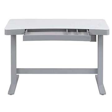 TRESANTI Coastal Adjustable Height Desk, White