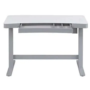 TRESANTI Coastal Adjustable Height Desk, White