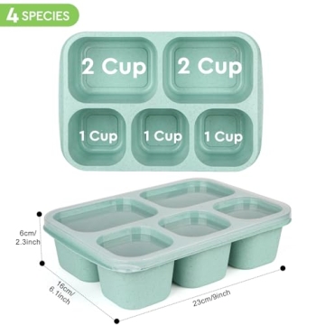 Lunbxx Reusable Bento Lunch Boxes - Meal Prep Made Easy