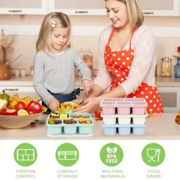 Lunbxx Reusable Bento Lunch Boxes - Meal Prep Made Easy