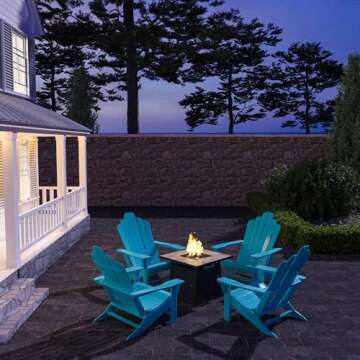 CASAINC 28" Auto-Ignition Propane Fire Pit with Lava Rock & Waterproof Cover