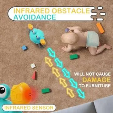 Pbooo Interactive Crawling Crab Toy for Babies 3-12 Months