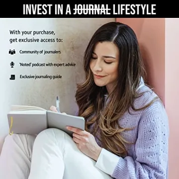 A5 Bullet Dotted Journal Notebook - Thick Paper & Stylish Design