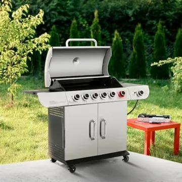 Royal Gourmet 6-Burner Grill with Sear Burner and Side Burner
