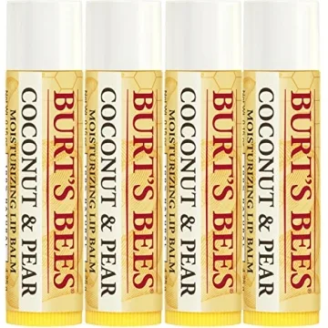 Burt's Bees Coconut & Pear Lip Balm - 4 Tubes Best Deal