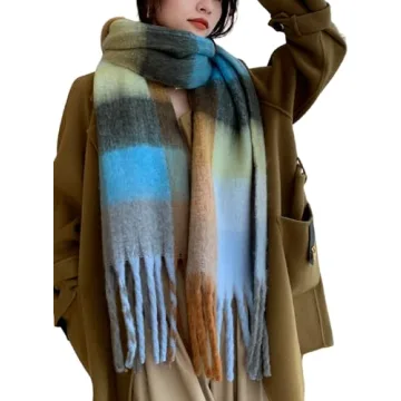 Wander Agio Winter Women Warm Long Scarf – Thick Stylish Shawl for Winter