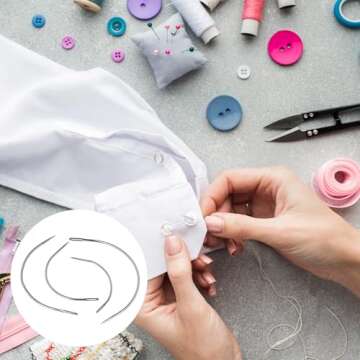 Curved Needles 2'' / 2.5'' / 3 ''/ 3.5 '' C Type Weaving Sewing Needles Hand Sewing Leather Needles Upholstery Carpet Leather Canvas Repair Weaving Needles