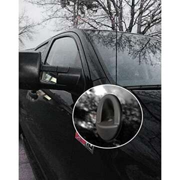 JDMCAR Antenna Ornament Replacement for Toyota Tundra Accessories 2007-2013, 86392-0C040 Tundra Manual Radio Antenna Mounted Base Bezel