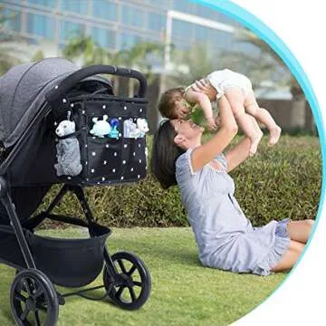 Orzbow XL Universal Stroller Organizer - Multifunctional & Waterproof caddy