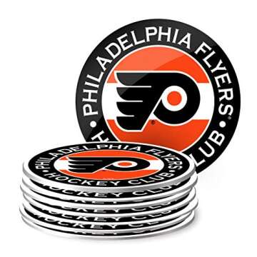 Mustang Products Philadelphia Flyers 8 Pack Team Logo Coaster Set