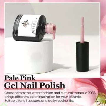 Modelones 15ML Pale Pink Gel Nail Polish for Chic Look