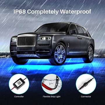 Vibrant Underglow Kit for All Vehicles - App & Music Sync