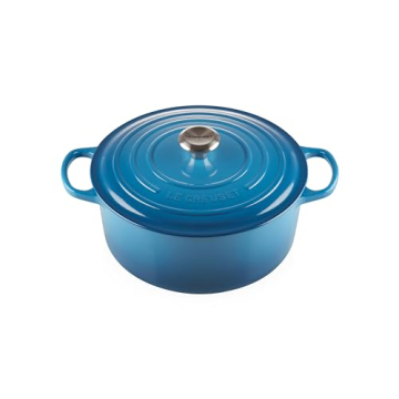 Le Creuset Enameled Cast Iron Signature Round Dutch Oven, 7.25 qt., Marseille