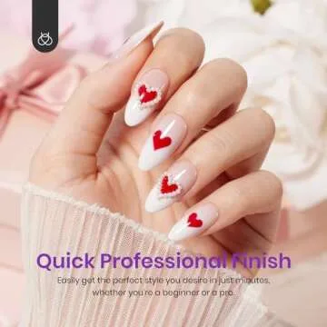 Beetles Almond Press on Nails French Tip Gel Nails 150PCS 4-IN-1 Medium Nude Gradient Gel Nail Tips Gel French Tip Nails Easy False Nail Tips DIY Nail Art Salon Nails