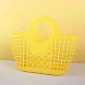 Generic Plastic Storage Basket, Portable Basket with Handle, Shopping Baskets Kitchen Fruit Vegetable Storage Basket Portable Shower Bath Baskets(red), AM0XEC0EQ90US